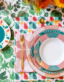 Dinner Plates Set Of 2Slinky Green in Porcelain