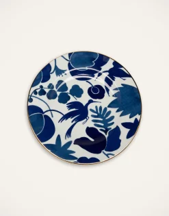 Dinner Plates Set Of 2Wildbird Blue in Porcelain