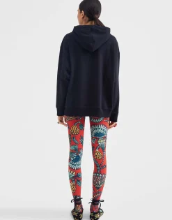 Discman HoodieBlack in Embroidered Jersey