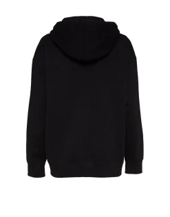 Discman HoodieBlack in Embroidered Jersey