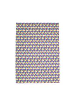 Dishtowel (50x70)Cubi Giallo/Fucsia in Cotton