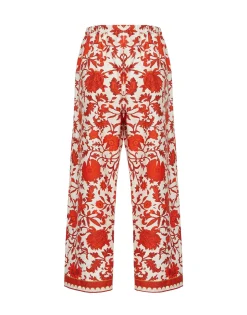 Drawstring PantsDragonflower Mini Red in Summer Poplin