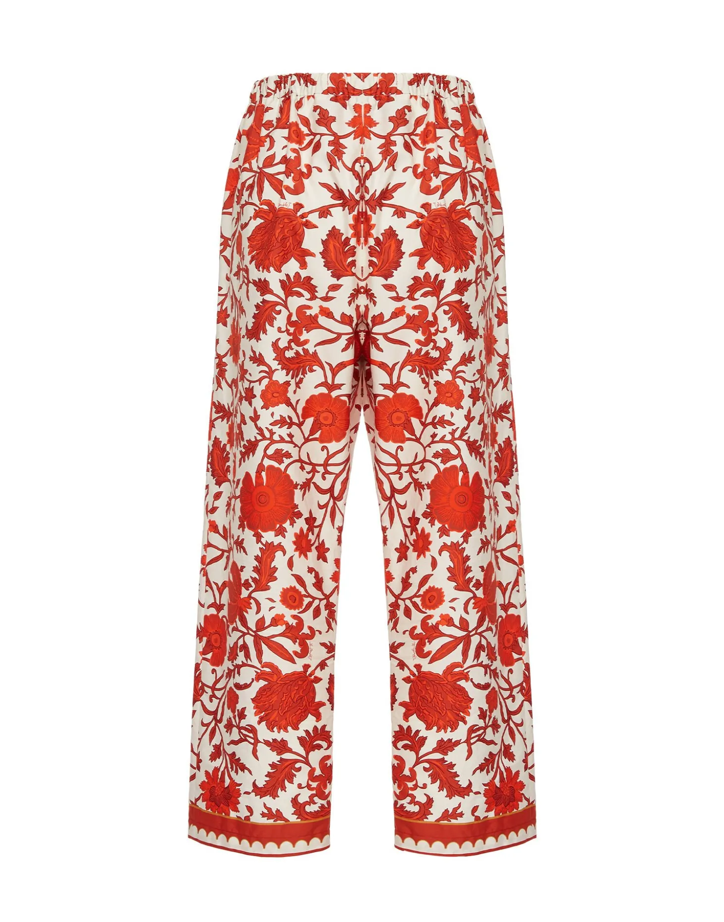 Drawstring PantsDragonflower Mini Red in Summer Poplin