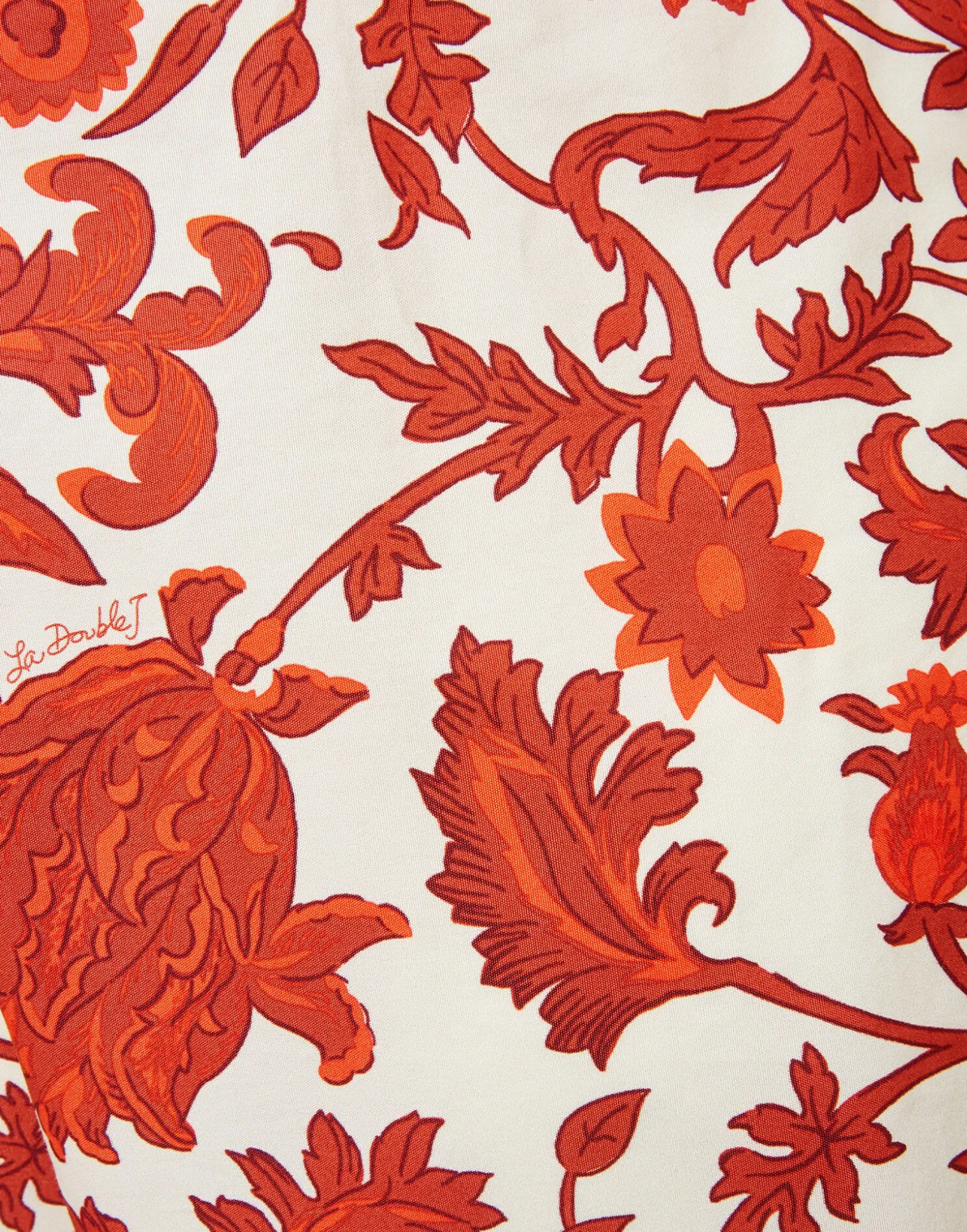 Drawstring PantsDragonflower Mini Red in Summer Poplin