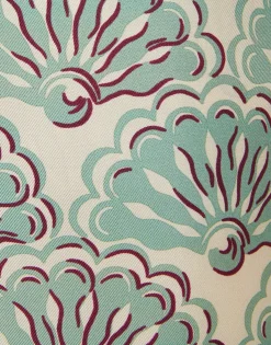 Drawstring PantsFans Mint in Silk Twill