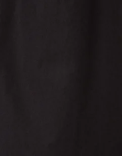 Drawstring PantsSolid Black in Crisp Poplin