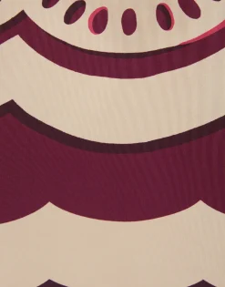 Drawstring SkirtFans Placée Purple in Faille