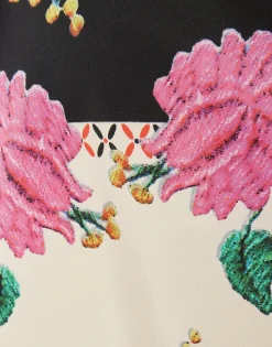 Drawstring SkirtPlaza Placée Ivory in Faille