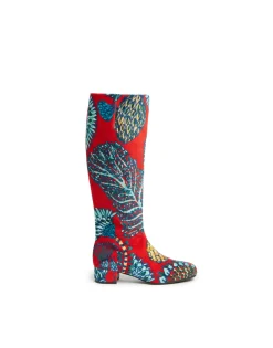 Edie BootsSicomore Red in Cotton Velvet