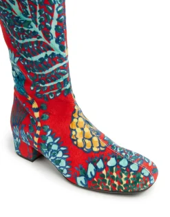 Edie BootsSicomore Red in Cotton Velvet