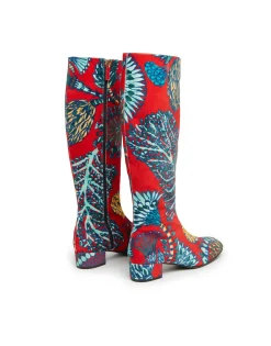 Edie BootsSicomore Red in Cotton Velvet