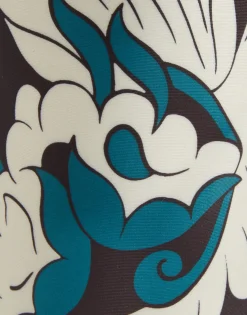 Edie High BootsMix Tiles Blue in Lycra