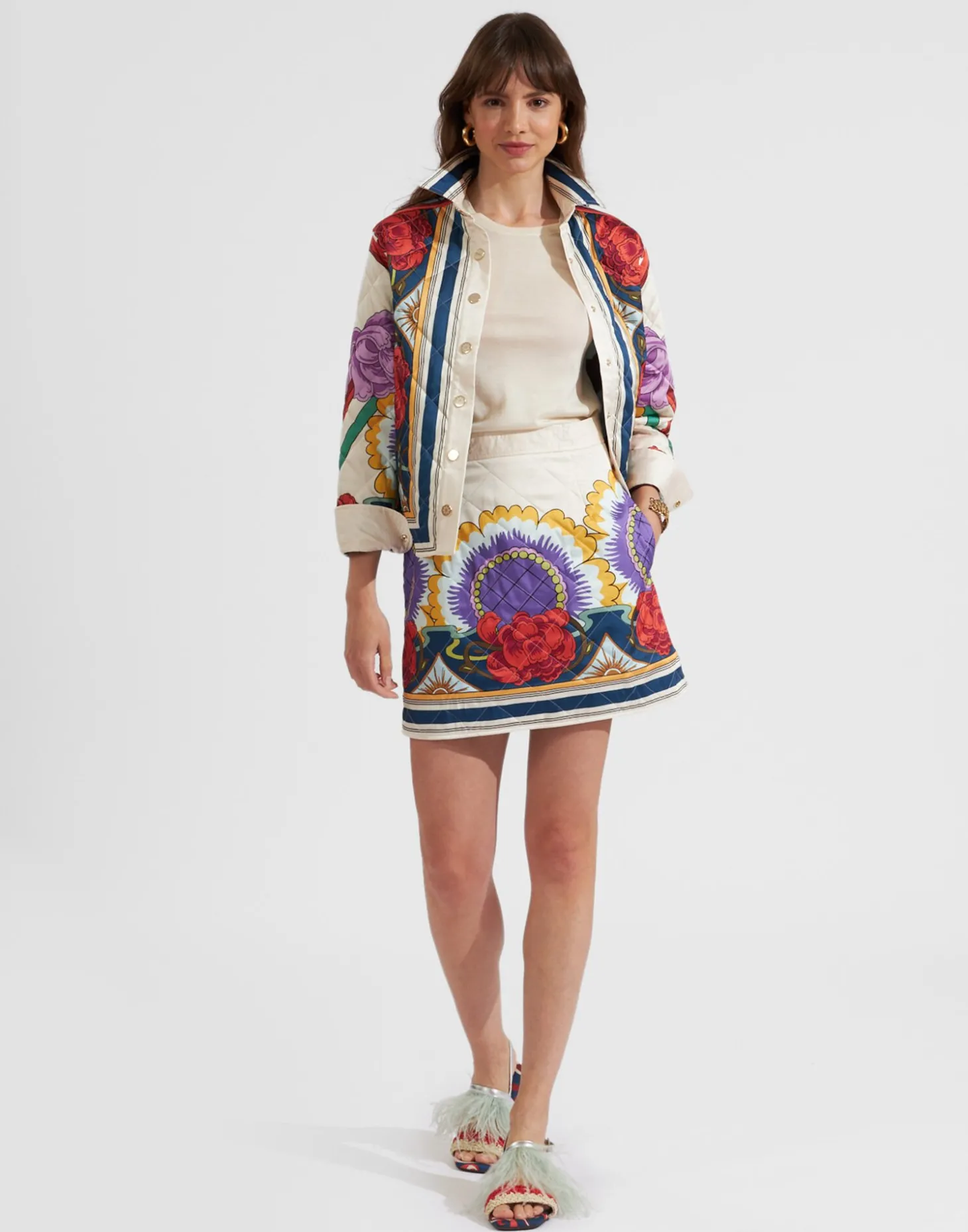 Edie JacketTaormina Placée Ivory in Twill