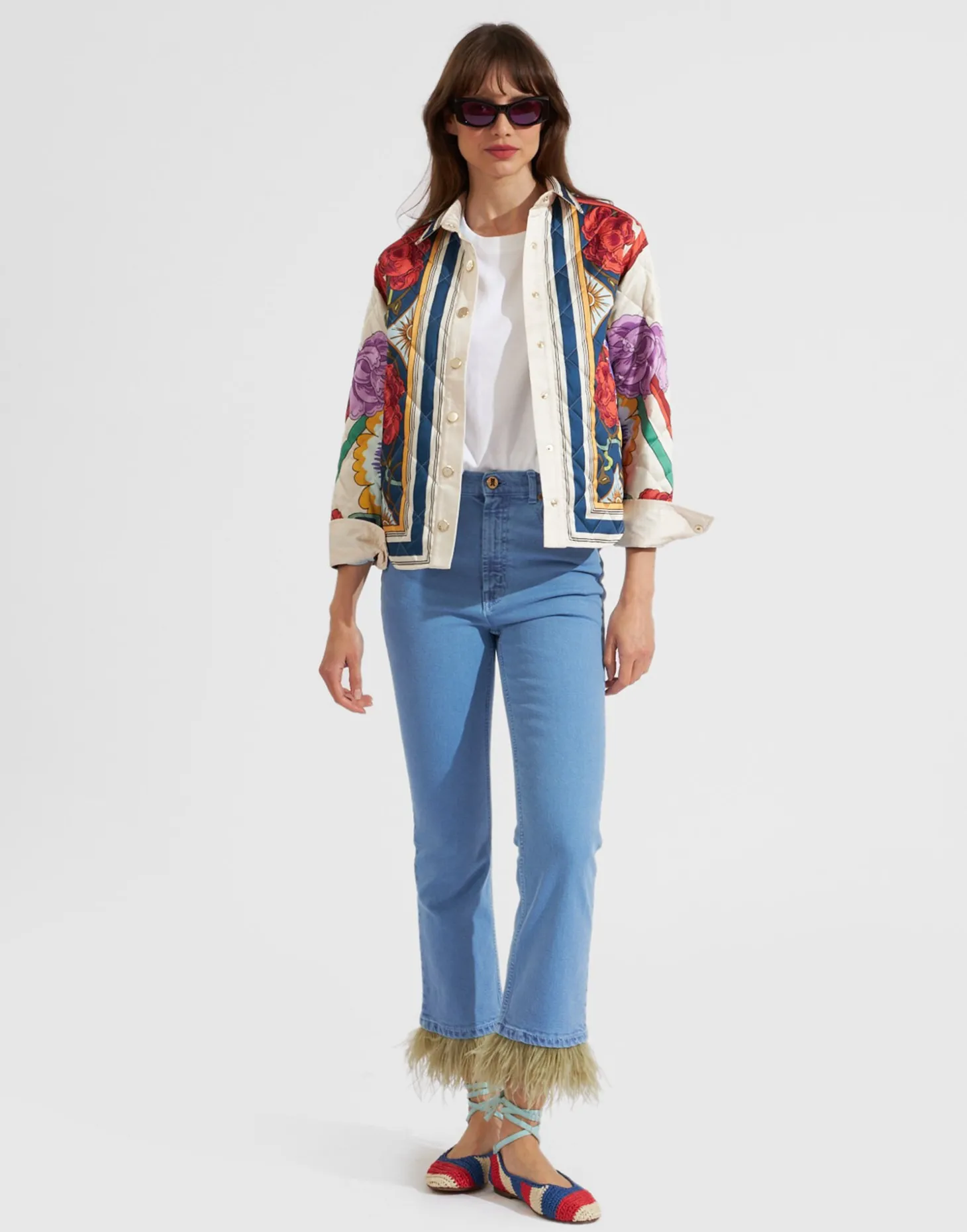 Edie JacketTaormina Placée Ivory in Twill