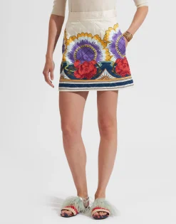 Edie SkirtTaormina Placée Ivory in Twill