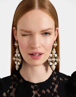 Ella EarringsSolid Gold in Mix Pearls