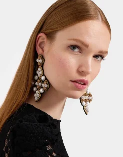 Ella EarringsSolid Gold in Mix Pearls