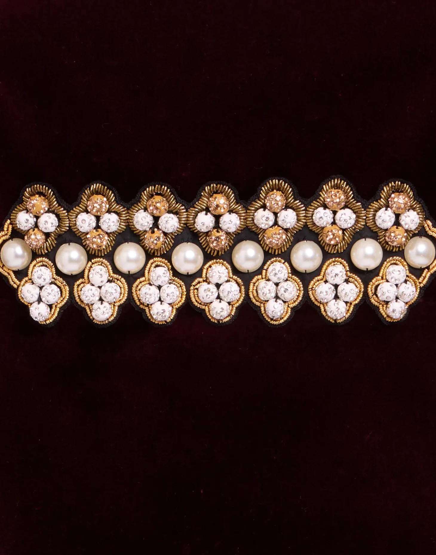 Ella Mini DressSolid Burgundy in Cotton Velvet Embroidered