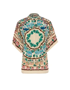 Estelle BlouseEve Ecru in Crepe De Chine