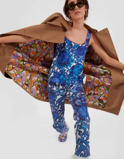 Fancy Crop Jeans (With Feathers)Anemone in Denim