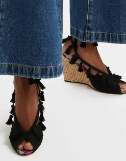 Feria WedgeLilium Purple in Twill