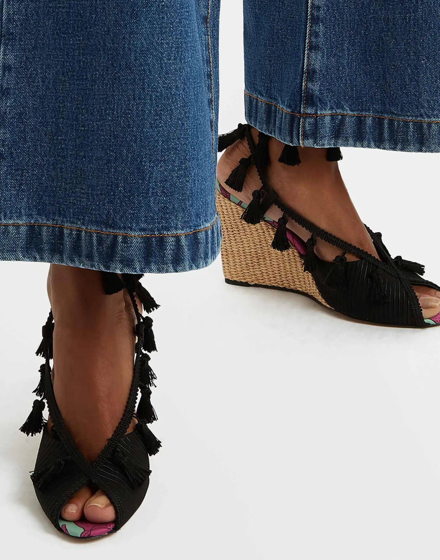 Feria WedgeLilium Purple in Twill