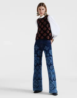 Flare JeansPartenope Navy in Denim