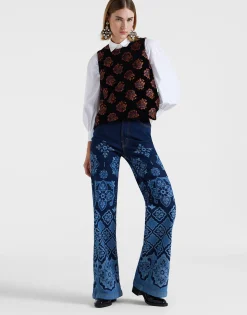 Flare JeansPartenope Navy in Denim