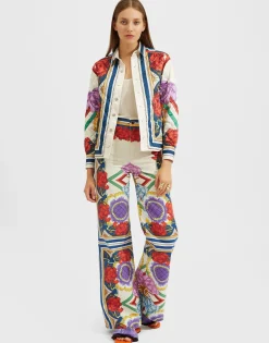 Flare JeansTaormina Plac&eacute;e Rust in Denim