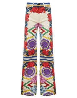 Flare JeansTaormina Placée Rust in Denim