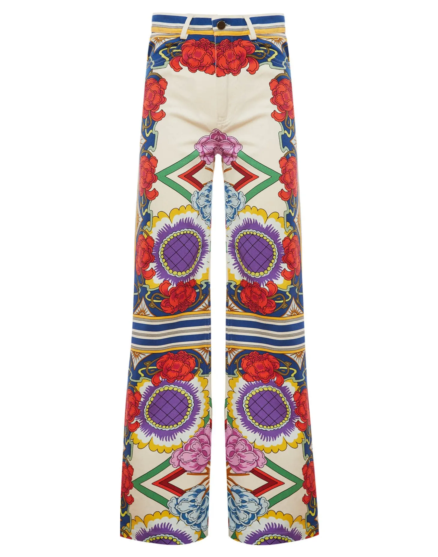 Flare JeansTaormina Placée Rust in Denim