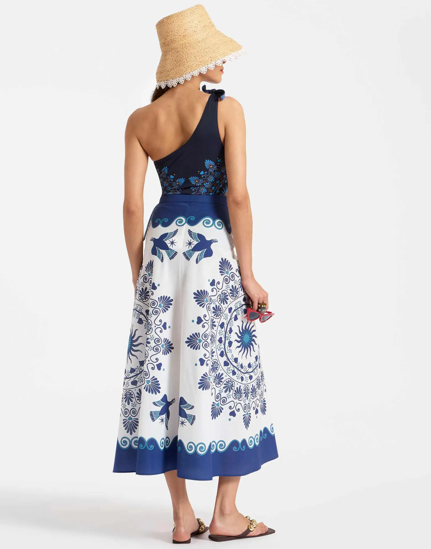 Flipper SkirtOlympus Placée Cream in Cotton Voile