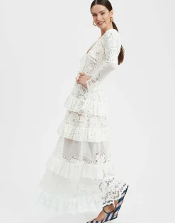 Footloose Lacey DressWhite in Cotton Lace