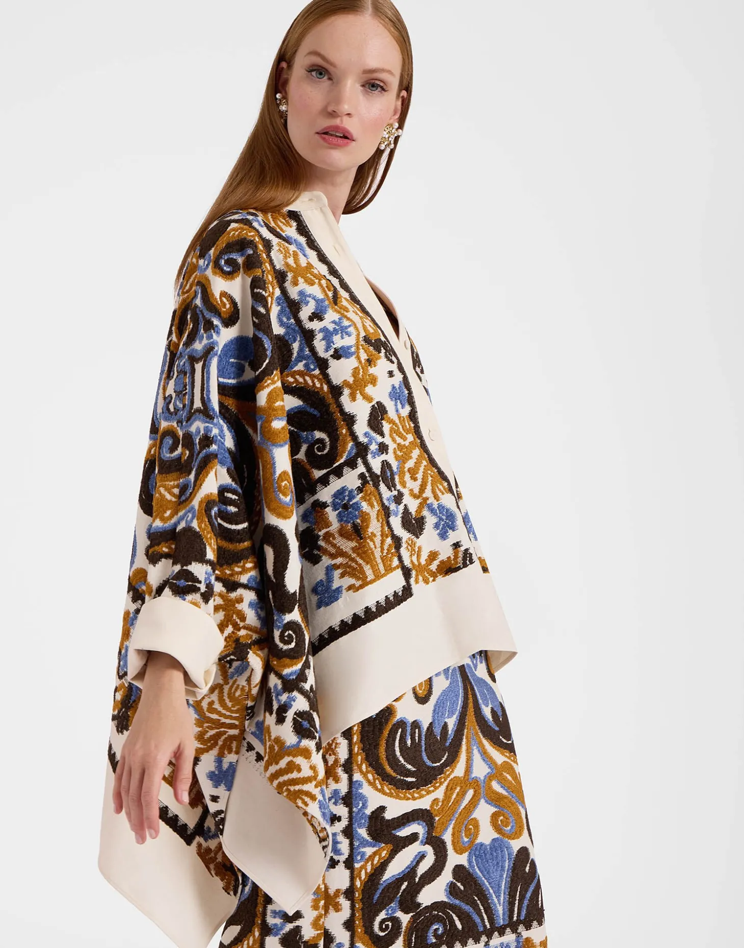 Foulard JacketCorsini Cream in Jacquard