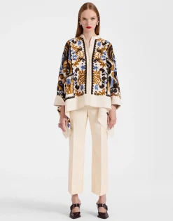 Foulard JacketCorsini Cream in Jacquard