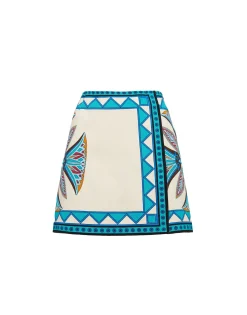 Foulard Mini SkirtLotus Placée Ivory in Stretch Cotton