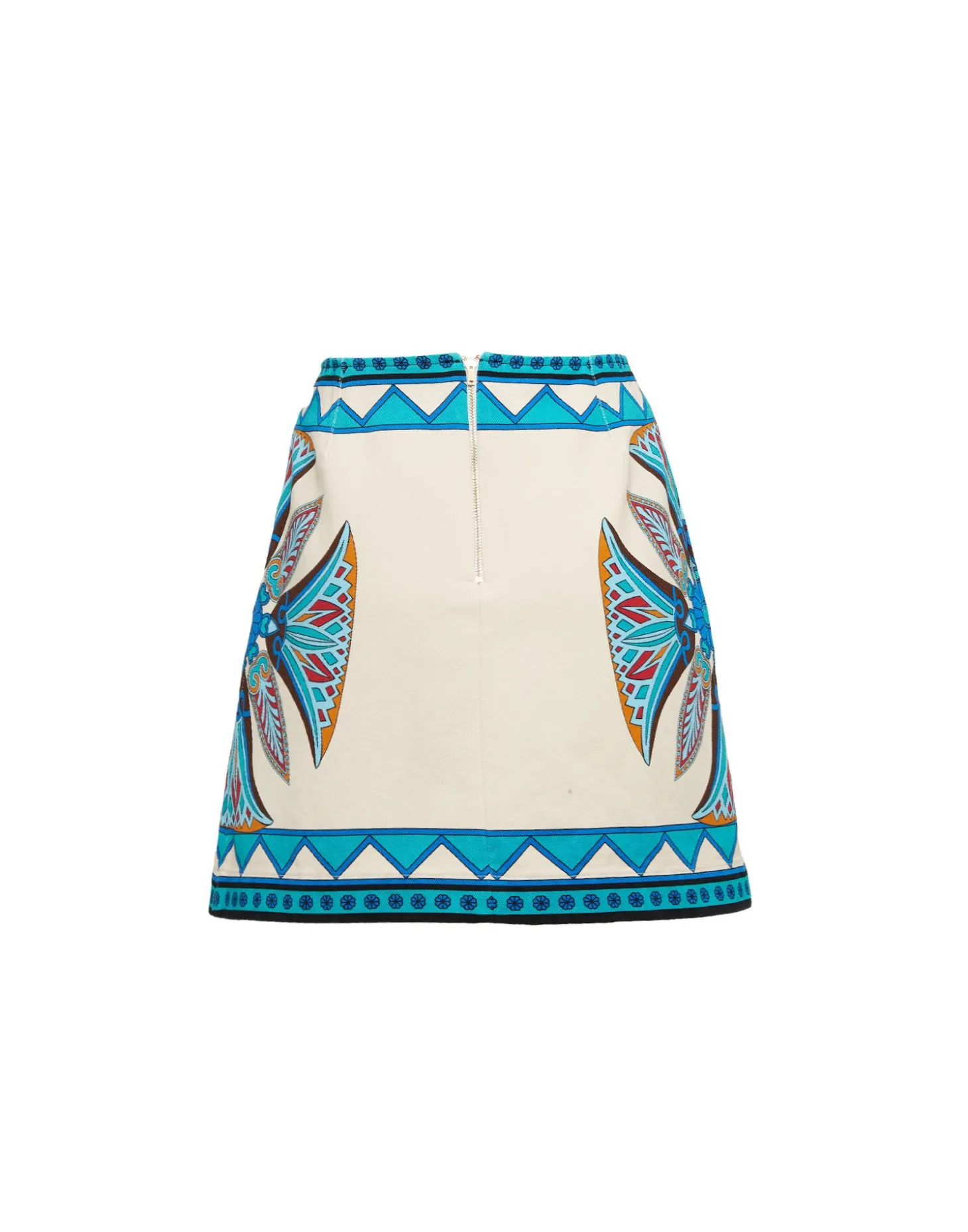 Foulard Mini SkirtLotus Placée Ivory in Stretch Cotton