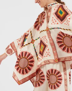 Foulard ShirtMacro Tiles Plac&eacute;e in Twill Silk