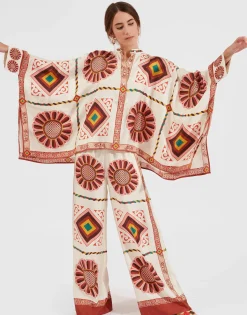 Foulard ShirtMacro Tiles Plac&eacute;e in Twill Silk