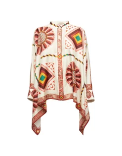 Foulard ShirtMacro Tiles Plac&eacute;e in Twill Silk