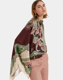 Foulard ShirtPortal Placée Brown in Silk Twill