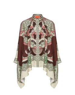 Foulard ShirtPortal Placée Brown in Silk Twill