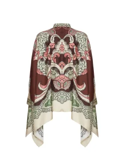 Foulard ShirtPortal Plac&eacute;e Brown in Silk Twill