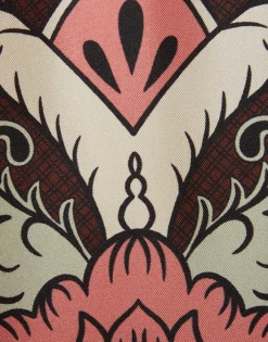 Foulard ShirtPortal Placée Brown in Silk Twill