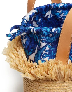 Fringe SecchielloSolid Light Beige in Raffia Spagna