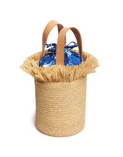 Fringe SecchielloSolid Light Beige in Raffia Spagna