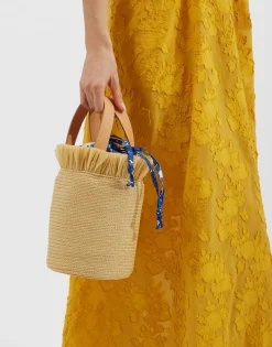 Fringe SecchielloSolid Light Beige in Raffia Spagna