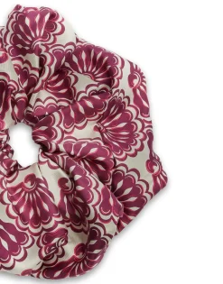 Giga ScrunchieFans Purple in Silk Twill
