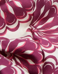 Giga ScrunchieFans Purple in Silk Twill