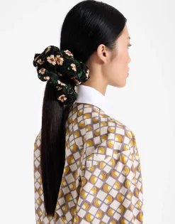 Giga ScrunchieMayfair Black in Devore Velvet